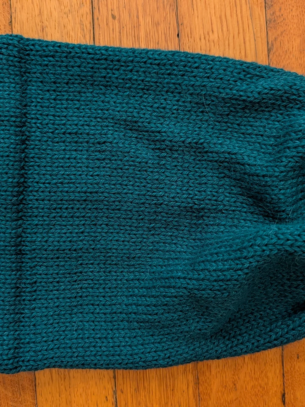 Genuine Alpaca Wool Knit Scarf and Beanie Set - Teal